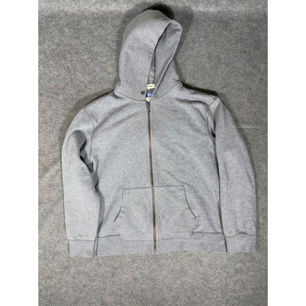 Vintage Gap Mens XXL Full Zip Hoodie Gray Fleece Sweatshirt San Francisco